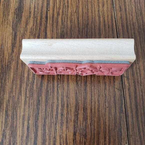 Great Impressions Tropical Summer Themed 4 X 2 Inch Rubber Stamp - Picture 6 of 9